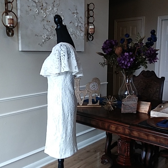 Lauren Ralph Lauren Women's Tamalira Floral Lace Cocktail Dress. Size 6 - Picture 8 of 17